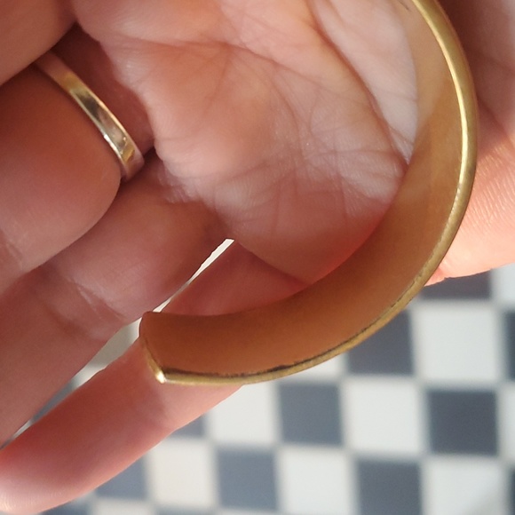 Madewell Tribal Red Triangle Brass bracelet - Picture 7 of 7